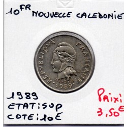 Nouvelle Calédonie 10 Francs 1989 Sup, Lec 96 pièce de monnaie