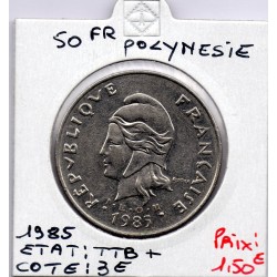 Polynésie Française 50 Francs 1985 TTB+, Lec 118 pièce de monnaie
