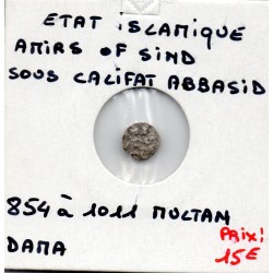 Amirs of Sind 1 Dama 854-1011 AH Multan TTB pièce de monnaie