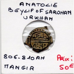 Anatolie Beylik of Saruhan Urkhan 1 Mangir 806-810 AH TTB pièce de monnaie
