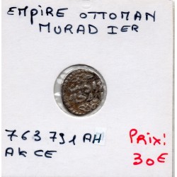 Empire Ottoman, Murad 1er 1 Akce 763-791 AH TTB pièce de monnaie