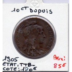 10 centimes Dupuis 1905 TTB-, France pièce de monnaie