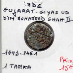 Gujarat, Giyaz ud-Din Muhamad Shah II 1 tanka 1512-1514 TTB pièce de monnaie