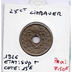 25 centimes Lindauer 1926 Sup+, France pièce de monnaie