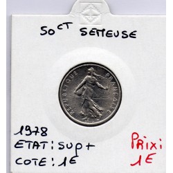 1/2 Franc Semeuse Nickel 1978 Sup+, France pièce de monnaie