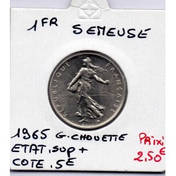 1 franc Semeuse Nickel 1965 Grande chouette Sup+, France pièce de monnaie