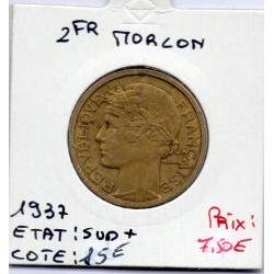 2 francs Morlon 1937 Sup+, France pièce de monnaie
