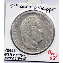 5 francs Louis Philippe 1835 M Toulouse TB, France pièce de monnaie