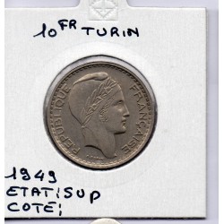 10 francs Turin 1949 Sup, France pièce de monnaie