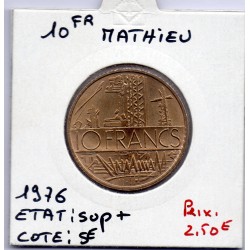 10 francs Mathieu 1976 tranche B Sup+, France pièce de monnaie