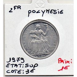 Polynésie Française 2 Francs 1979 Sup, Lec 31 pièce de monnaie