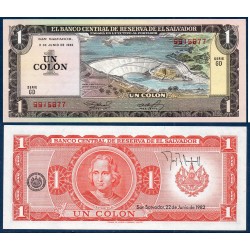 El Salvador Pick N°133Aa, neuf Billet de banque de 1 colon 1982