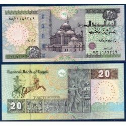 Egypte Pick N°65g, Neuf Billet de banque de 20 Pound 2009