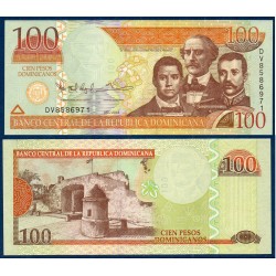 Republique Dominicaine Pick N°184c, Billet de banque de 100 Pesos 2013