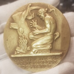 Médaille du travail EDF GDF prométhée , Dropsy poincon triangle