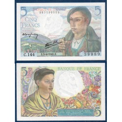5 Francs Berger neuf 5.4.1945 Billet de la banque de France