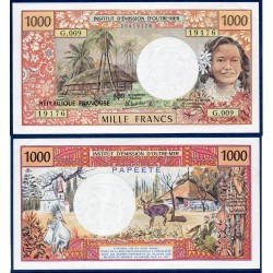 Tahiti Pick N°27d, Sup+ Billet de banque de 1000 Francs 1985
