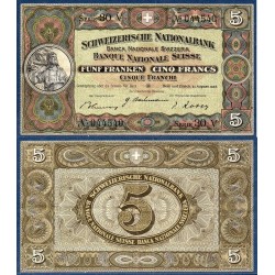 Suisse Pick N°11l TTB+, Billet de banque de 5 Francs 1946