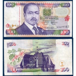 Kenya Pick N°37, Billet de banque de 100 Shillings 1996-2002