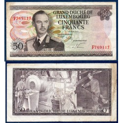 Luxembourg Pick N°55b TTB, Billet de banque de 20 Francs 1972