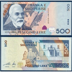 Albanie Pick N°68, Billet de banque de 500 Leke 2001