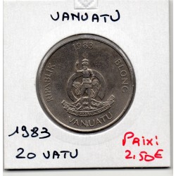 Vanuatu 20 Vatu 1983 Sup, KM 7 pièce de monnaie