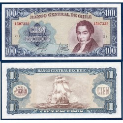 Chili Pick N°141a, Billet de banque de 100 Escudos 1962-1975