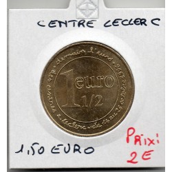 1.50 Euro de centre Leclerc piece de monnaie € des villes