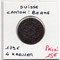 Suisse Canton Berne 1/2 Batzen 1796 TTB-, KM 91 pièce de monnaie