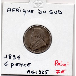 Afrique du sud 6 pence 1892 TB KM 4 pièce de monnaie