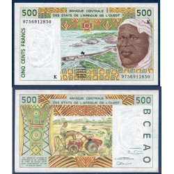 BCEAO Pick N°710Kg pour le Senegal, Billet de banque de 500 Francs CFA 1997