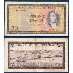 Luxembourg Pick N°51a, TB Billet de banque de 100 Francs 1961