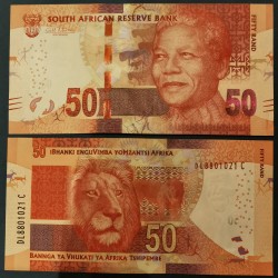 Afrique du sud Pick N°140a, Billet de banque de 50 rand 2013 Mandela