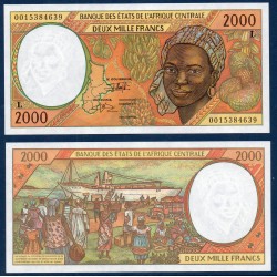 Afrique Centrale Pick 403Lg pour le Gabon, Billet de banque de 2000 Francs CFA 2000