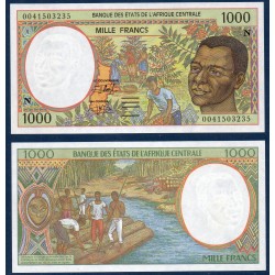 Afrique Centrale Pick 502Ng pour la Guinée, Billet de banque de 1000 Francs CFA 2000