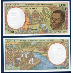 Afrique Centrale Pick 302Ff pour le Centrafrique, Billet de banque de 1000 Francs CFA 1999