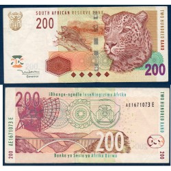 Afrique du sud Pick N°132a, Billet de banque de 200 rand 2005