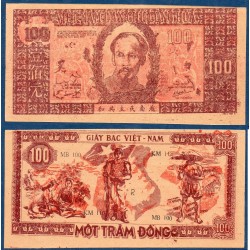 Viet-Nam Nord Pick N°28b, Billet de banque de 100 dong 1948