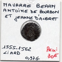 Bearn et Navarre, Antoine de Bourbon et Jeanne d'Albret (1555-1562) liard