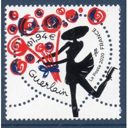 Timbre France Yvert No 5374 St valentin Coeur Guerlain luxe **