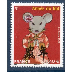 Timbre France Yvert No 5377 Année lunaire chinoise Rat stylisé luxe **