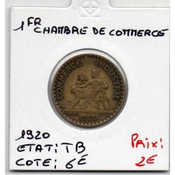 Bon pour 1 franc Commerce Industrie 1920 TB, France pièce de monnaie