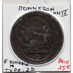 Monneron 5 sols Type II 1792 TB, France pièce de monnaie de confiance