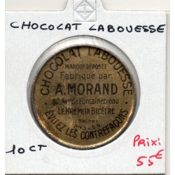 Timbre Monnaie Chocolat Labouesse 10 centimes France pièce de nécessité