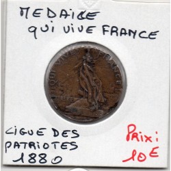 jeton ou médaille, Qui Vive France, ligue des Patriotes 1880