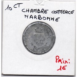 10 centimes Narbonne de la chambre de commerce 1920 pièce de monnaie