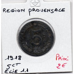 5 centimes Région Provençale de la chambre de commerce 1918 pièce de monnaie