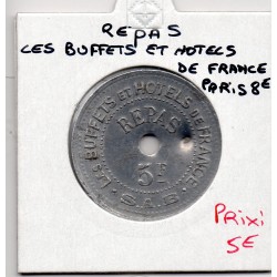 5 centimes Paris 8e Buffets et Hotels de France ND monnaie de nécessité