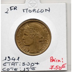2 francs Morlon 1941 Sup+, France pièce de monnaie