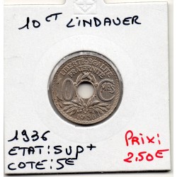 10 centimes Lindauer 1936 Sup+, France pièce de monnaie